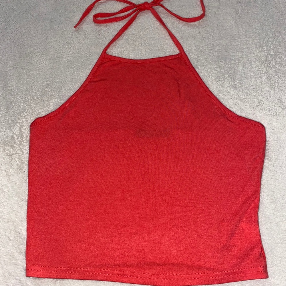 COPY - Solid Tie Back Halter Top
